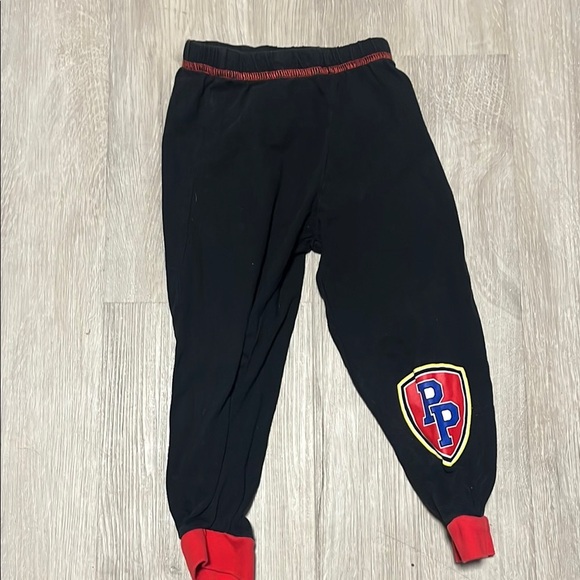 Kids Black Joggers with Red Trim - Picture 1 of 1